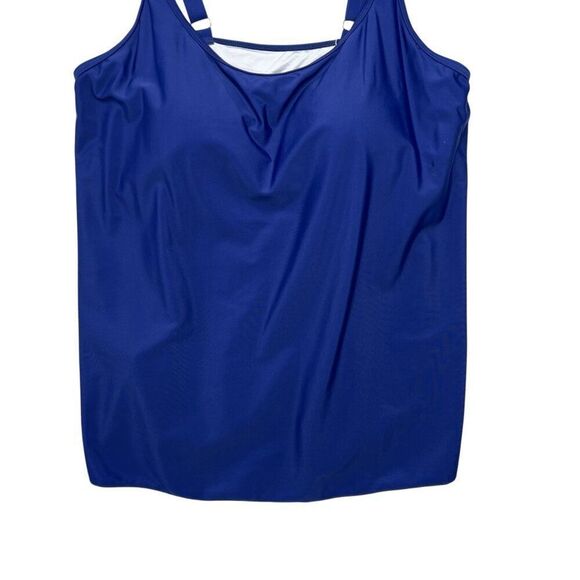 B2Prity Women's Size 16W Blue Tankini Swim Top - Picture 4 of 9